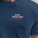 T-Shirt Bleu Marine Super Petit-Fils édition limitée Pour homme-1