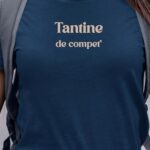 T-Shirt Bleu Marine Tantine de compet' Pour femme-1