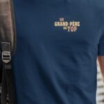 T-Shirt Bleu Marine Un Grand-Père au top Pour homme-1
