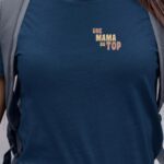 T-Shirt Bleu Marine Une Mama au top Pour femme-1