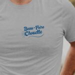 T-Shirt Gris Beau-Frère Chouette face Pour homme-1