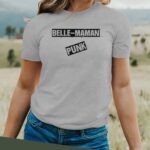 T-Shirt Gris Belle-Maman PUNK Pour femme-2