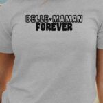 T-Shirt Gris Belle-Maman forever face Pour femme-1