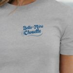 T-Shirt Gris Belle-Mère Chouette face Pour femme-1