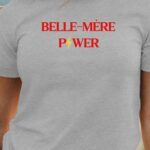 T-Shirt Gris Belle-Mère Power Pour femme-1