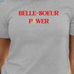T-Shirt Gris Belle-Soeur Power Pour femme-1