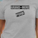 T-Shirt Gris Grand-Mere PUNK Pour femme-1