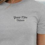 T-Shirt Gris Grand-Mère Veilleuse Pour femme-1