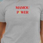 T-Shirt Gris Mamou Power Pour femme-1