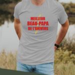 T-Shirt Gris Meilleur Beau-Papa de l'univers Pour homme-2