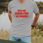 T-Shirt Gris Meilleur Grand-Père de l'univers Pour homme-2