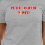 T-Shirt Gris Petite-Soeur Power Pour femme-1