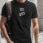 T-Shirt Noir Ami PUNK Pour homme-2