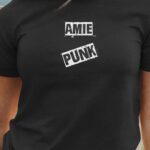 T-Shirt Noir Amie PUNK Pour femme-1