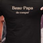 T-Shirt Noir Beau-Papa de compet' Pour homme-1