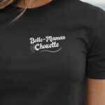 T-Shirt Noir Belle-Maman Chouette face Pour femme-1
