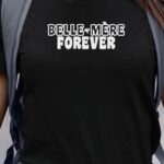 T-Shirt Noir Belle-Mère forever face Pour femme-1
