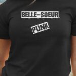 T-Shirt Noir Belle-Soeur PUNK Pour femme-1