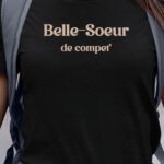 T-Shirt Noir Belle-Soeur de compet' Pour femme-1