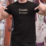 T-Shirt Noir Cousin de compet' Pour homme-2