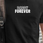 T-Shirt Noir Daddy forever face Pour homme-1