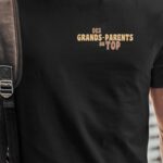 T-Shirt Noir Des Grands-Parents au top Pour homme-1