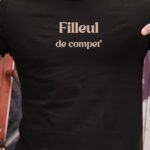 T-Shirt Noir Filleul de compet' Pour homme-1