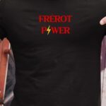 T-Shirt Noir Frérot Power Pour homme-1