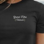 T-Shirt Noir Grand-Mère Veilleuse Pour femme-1