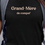 T-Shirt Noir Grand-Mère de compet' Pour femme-1