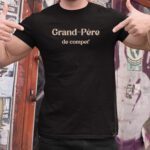 T-Shirt Noir Grand-Père de compet' Pour homme-2