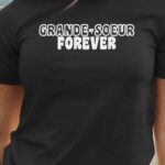 T-Shirt Noir Grande-Soeur forever face Pour femme-1
