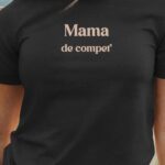 T-Shirt Noir Mama de compet' Pour femme-1