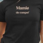 T-Shirt Noir Mamie de compet' Pour femme-1