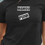 T-Shirt Noir Mamou PUNK Pour femme-1