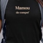 T-Shirt Noir Mamou de compet' Pour femme-1