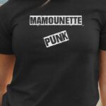 T-Shirt Noir Mamounette PUNK Pour femme-1