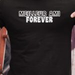 T-Shirt Noir Meilleur Ami forever face Pour homme-1