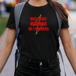 T-Shirt Noir Meilleure Mamina de l'univers Pour femme-2
