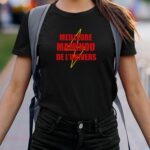 T-Shirt Noir Meilleure Maminou de l'univers Pour femme-2