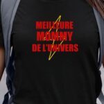 T-Shirt Noir Meilleure Mommy de l'univers Pour femme-1