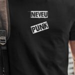 T-Shirt Noir Neveu PUNK Pour homme-1