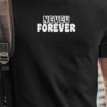 T-Shirt Noir Neveu forever face Pour homme-1