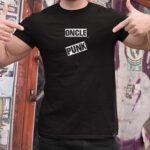 T-Shirt Noir Oncle PUNK Pour homme-2
