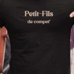 T-Shirt Noir Petit-Fils de compet' Pour homme-1