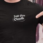 T-Shirt Noir Petit-Frère Chouette face Pour homme-1