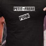 T-Shirt Noir Petit-Frere PUNK Pour homme-1