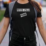 T-Shirt Noir Petite-Fille PUNK Pour femme-2