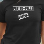 T-Shirt Noir Petite-Fille PUNK Pour femme-1