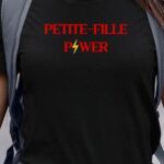 T-Shirt Noir Petite-Fille Power Pour femme-1